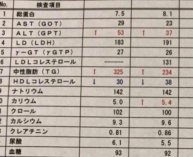 中性脂肪が激減したyさん 30代後半 日本初 中高年専門パーソナルトレーニングジム 心身健康倶楽部