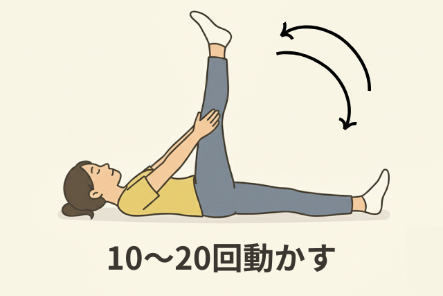 寝ながらできる膝の痛みを治すストレッチ