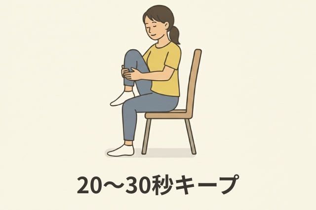 膝の前面の痛みに効果的な股関節ストレッチ