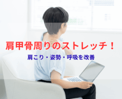 座ってできる肩甲骨周りのストレッチ9選!肩こり・姿勢・呼吸を改善