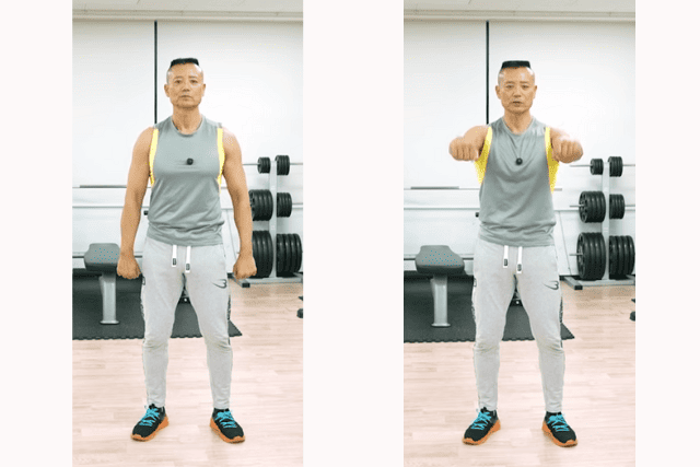 フロントレイズのやり方